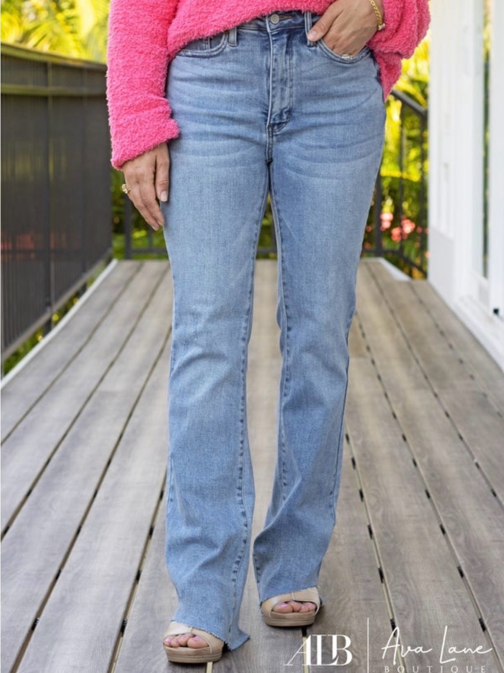 Judy Blue Light Blue High Rise Slim Bootcut Jeans